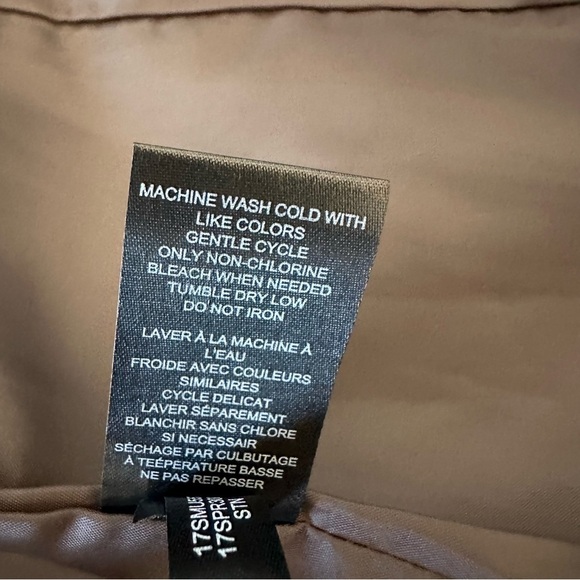 NWOT KENNETH COLE GRAY FAUX LEATHER STANDUP COLLAR ZIP JACKET Size M - Picture 13 of 14